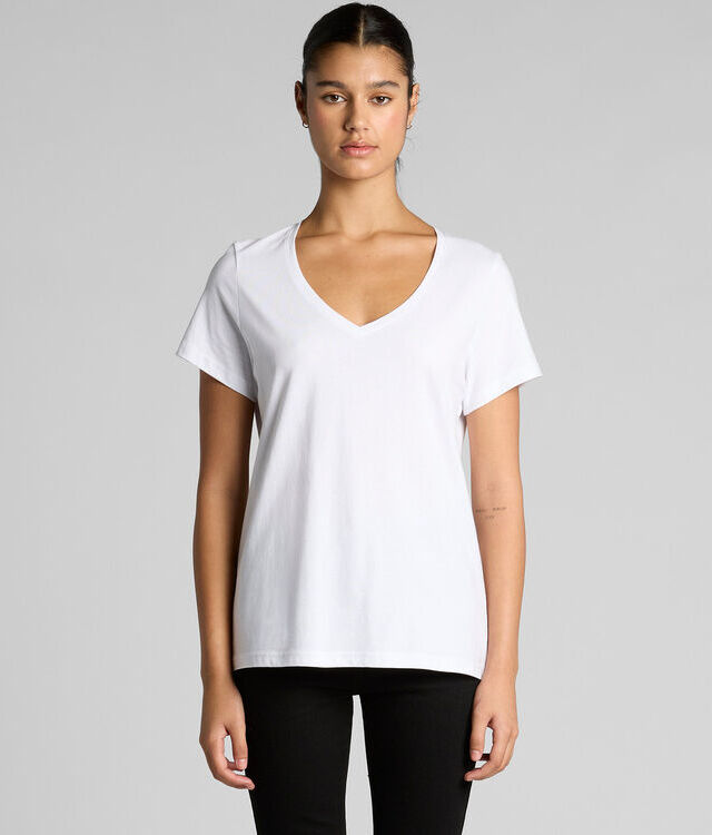 AS Colour 4023 Wo's Maple V Neck Tee