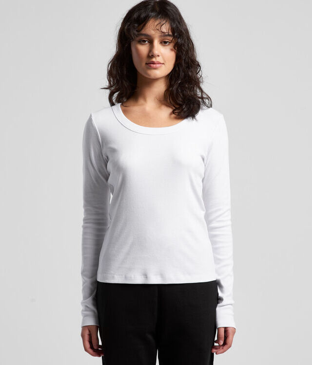 AS Colour 4075 Wo's Organic Rib L/S Tee