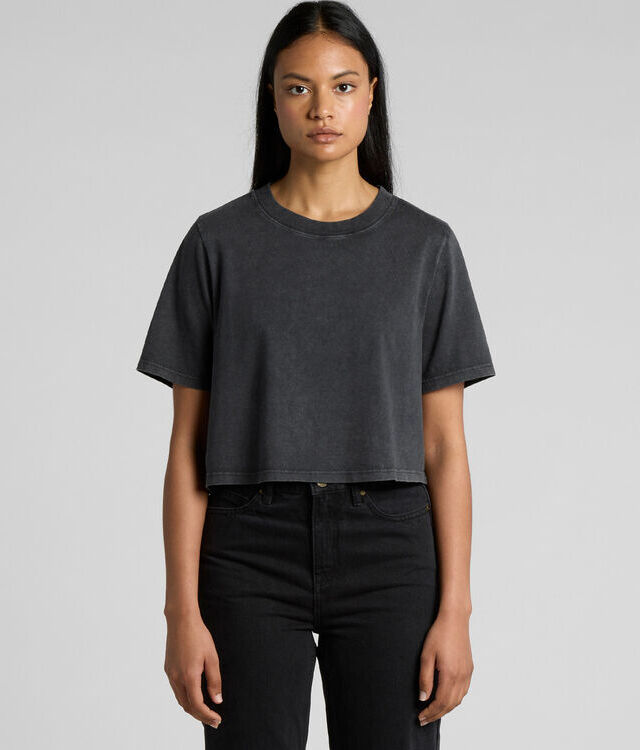 AS Colour 4086 Wos Stone Wash Heavy Crop