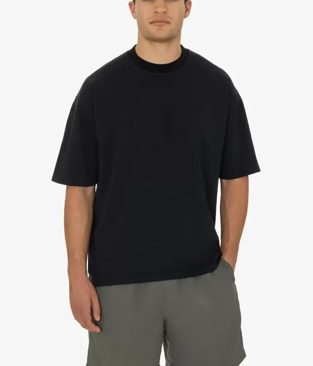 LA Apparel 1801GD Crew Neck Ringer T‑Shirt (Garment Dye)